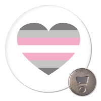 Magnet Demigirl Pride Flagge LGBTQ Herz 59mm...