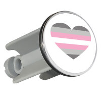 Waschbeckenstöpsel Demigirl Pride Flagge LGBTQ Herz...