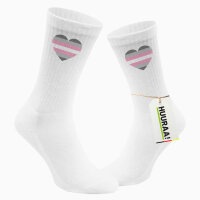 Unisex Socken Demigirl Pride Flagge LGBTQ Herz Baumwolle
