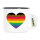 Emaille Tasse Alternative LGBT+ Pride Flagge LGBTQ Herz 300ml Vintage Emaille Becher