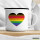 Emaille Tasse Alternative LGBT+ Pride Flagge LGBTQ Herz 300ml Vintage Emaille Becher