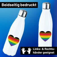 Trinkflasche Alternative LGBT+ Pride Flagge LGBTQ Herz...