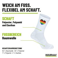 Unisex Socken Alternative LGBT+ Pride Flagge LGBTQ Herz Baumwolle