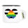 Emaille Tasse Straight Ally Flagge LGBTQ Herz 300ml Vintage Emaille Becher
