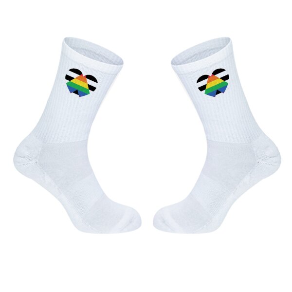 Unisex Socken Straight Ally Flagge LGBTQ Herz Baumwolle