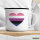 Emaille Tasse Genderfluid Pride Flagge LGBTQ Herz 300ml Vintage