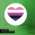 Aufkleber Genderfluid Pride Flagge LGBTQ Herz 10cm rund