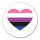 Aufkleber Genderfluid Pride Flagge LGBTQ Herz 10cm