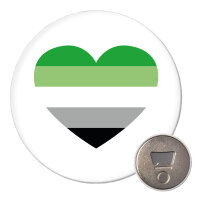 Magnet Aromantische Pride Flagge LGBTQ Herz 59mm...