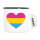 Emaille Tasse Pansexuell Pride Flagge LGBTQ Herz 300ml Vintage Emaille Becher