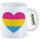 Kaffeetasse Pansexuell Pride Flagge LGBTQ Herz 330ml