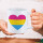 Kaffeetasse Pansexuell Pride Flagge LGBTQ Herz 330ml