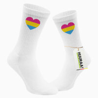 Unisex Socken Pansexuell Pride Flagge LGBTQ Herz Baumwolle