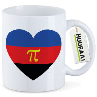 Kaffeetasse Pi-Polyamorie Pride Flagge LGBTQ Herz 330ml