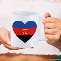 Kaffeetasse Pi-Polyamorie Pride Flagge LGBTQ Herz 330ml