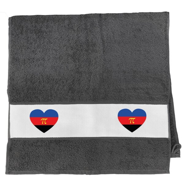 Handtuch Pi-Polyamorie Pride Flagge LGBTQ Herz 50x100cm