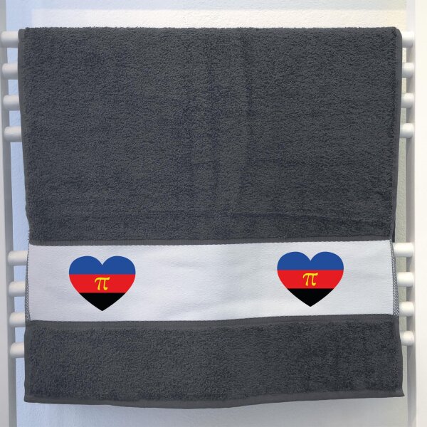 Handtuch Pi-Polyamorie Pride Flagge LGBTQ Herz 50x100cm