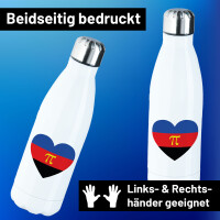 Trinkflasche Pi-Polyamorie Pride Flagge LGBTQ Herz 500ml...