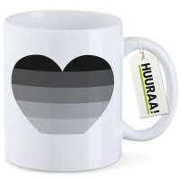 Kaffeetasse Heterosexuell Flagge LGBTQ Herz 330ml