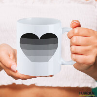 Kaffeetasse Heterosexuell Flagge LGBTQ Herz 330ml