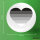 Button Heterosexuell Flagge LGBTQ Herz rund