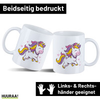 Kaffeetasse Einhorn Comic 330ml