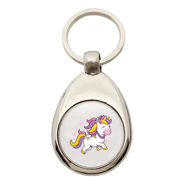 Schlüsselanhänger Einhorn Comic