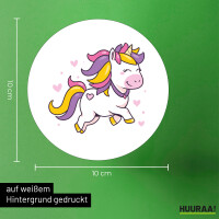 Aufkleber Einhorn Comic 10cm