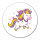 Aufkleber Einhorn Comic 10cm