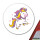 Aufkleber Einhorn Comic 10cm