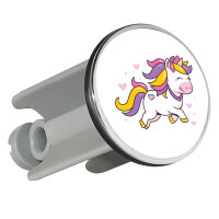 Waschbeckenstöpsel Einhorn Comic 4cm Abflussstopfen