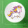 Button Einhorn Comic rund