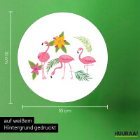 Aufkleber Flamingos Comic 10cm