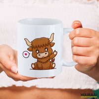Kaffeetasse Schottisches Hochlandrind Zottelrind 330ml