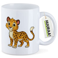 Kaffeetasse Leopard Comic 330ml
