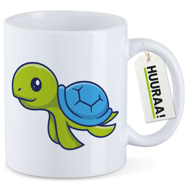 Kaffeetasse Schildkröte Comic 330ml
