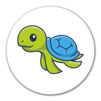 Aufkleber Schildkröte Comic 10cm