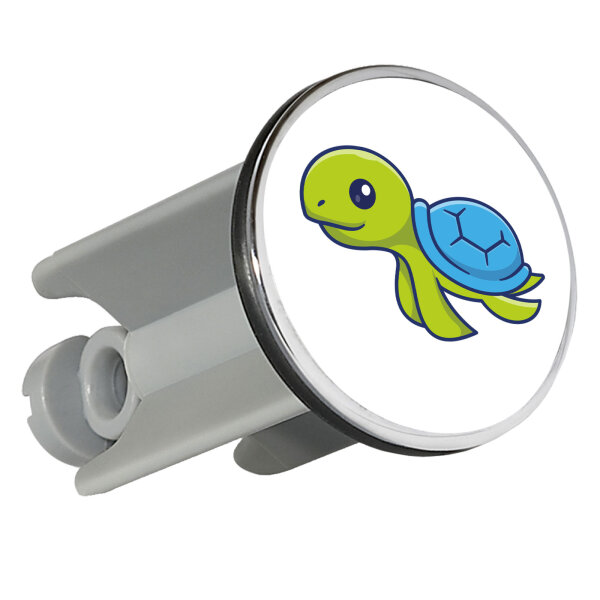Waschbeckenstöpsel Schildkröte Comic 4cm Abflussstopfen