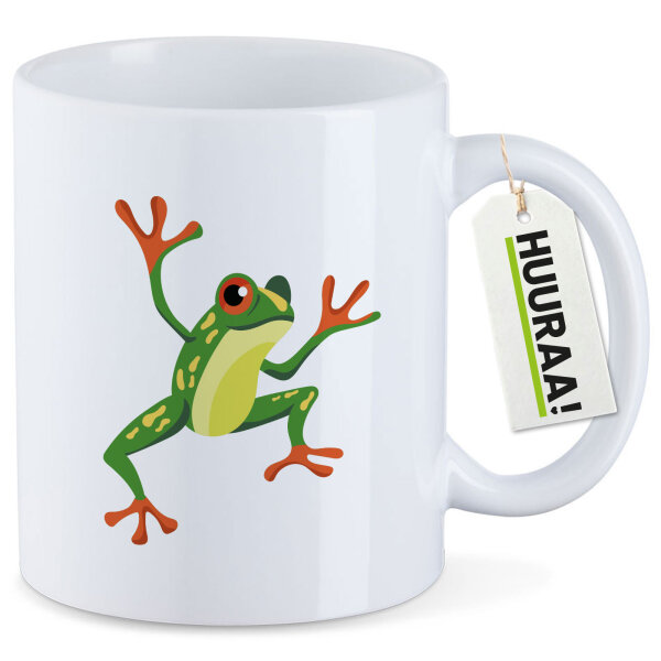 Kaffeetasse Frosch Comic 330ml