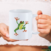 Kaffeetasse Frosch Comic 330ml