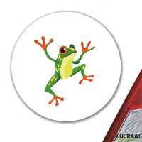 Aufkleber Frosch Comic 10cm rund