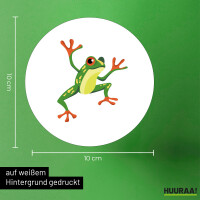 Aufkleber Frosch Comic 10cm