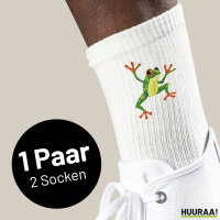 Unisex Socken Frosch Comic Baumwolle