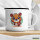 Emaille Tasse Quokka Comic 300ml Vintage Emaille Becher