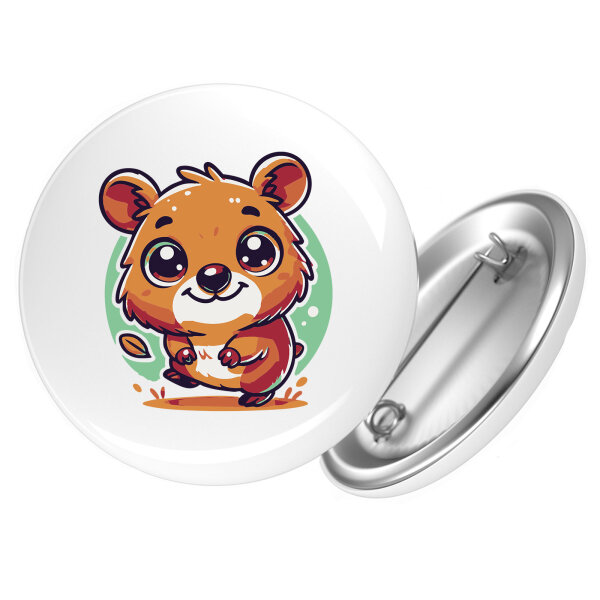 Button Quokka Comic rund