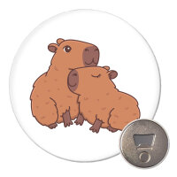 Magnet Capybara Paar Comic 59mm Kühlschrankmagnet...