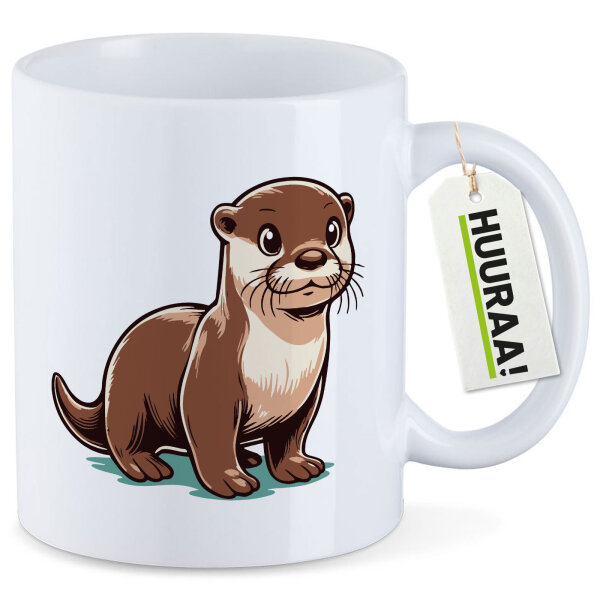 Kaffeetasse Otter Comic 330ml