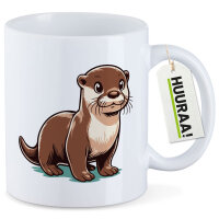Kaffeetasse Otter Comic 330ml