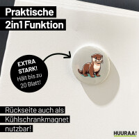 Magnet Otter Comic 59mm Kühlschrankmagnet