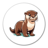 Aufkleber Otter Comic 10cm